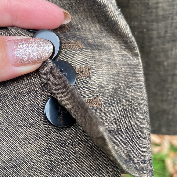 Theory Classic Blazer in Textured Linen Women's Size 8 - Picture 10 of 12